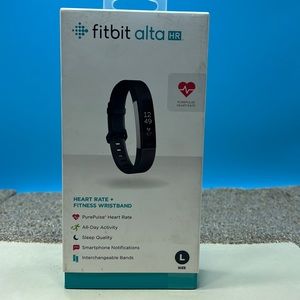 Fitbit Alta HR Heart Rate + Fitness Wristband FB408SBKL (Large/Black)